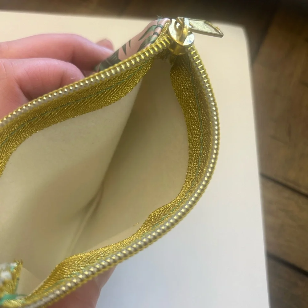 Tropical Pink and Green Pouch